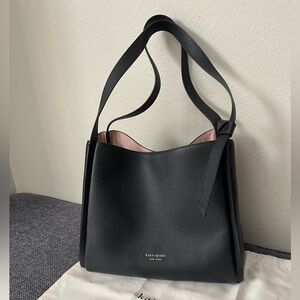 NWOT Kate Spade Knott Large Shoulder Bag in Black